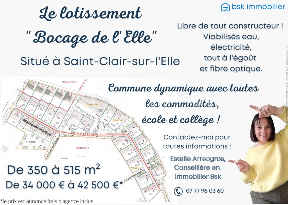 Vente Terrain à Saint-Lô (50000) - Bsk Immobilier